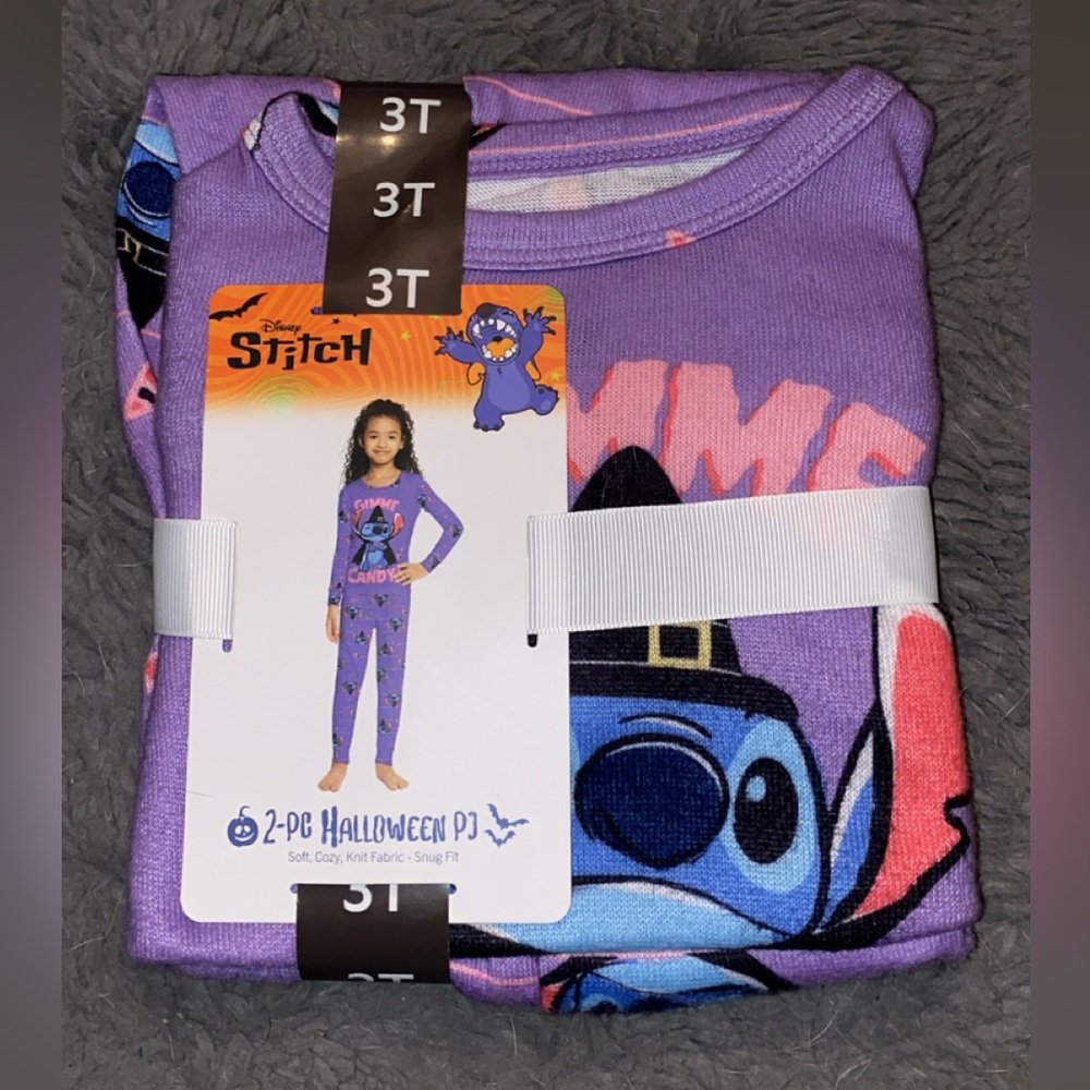 Disney Purple Halloween Stitch Pajama Set 2nd pair